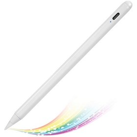 Resim Fuchsia Apple Uyumlu iPad Air 6. Nesil M2 11" Avuç İçi Red Ve Eğim Özellikli Manyetik Yapışan Dokunmatik Kalem 