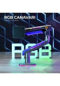 Resim Nb Oyuncu Monitör Kolu 32-60 İnç 360 Dönüş Masa Üstü Monitör Standı 