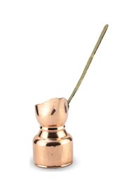 Resim 2 Kişilik Dövme Bakır Kahve Takımı 