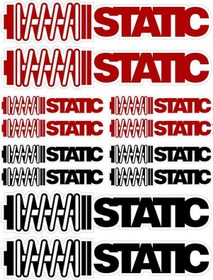 Resim Motosiklet Sticker Seti Static A4 Boyut - Universal 