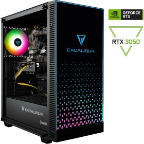 Resim Casper Excalibur E65H.141F-BV50X-0FC Intel Core i3-14100F 16GB RAM 500GB NVME SSD RTX 3050 Freedos Masaüstü Bilgisayar Hazır Sistemı 
