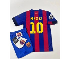 Resim Barcelona 2011 Sezon Şampiyonlar Ligi Lionel Messi Retro Bordo Çocuk Forması 4lü Set Çorap+Biliklik Hediye 