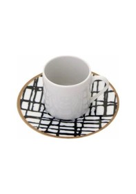 Resim Porland Fractal 6 Kişilik Kahve Takımı 90cc 