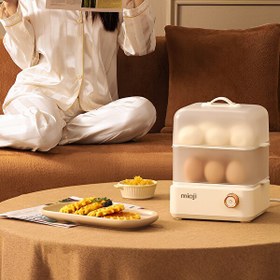 Resim Mioji Mio EG8B 500W Yumurta Ve Çok Amaçlı Buharlı Pişirici - Beyaz 