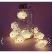 Resim Canderel Dekoratif Bulut Şerit LED Çocuk Odası Aydınlatması 