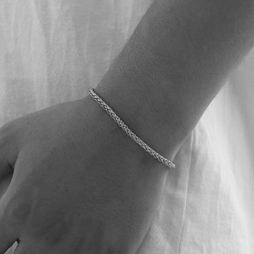 Resim 1 adet Moda Popüler Minimalist Gümüş Renkli Paslanmaz Çelik Bilezik Erkekler için Günlük Süs Hediye Parti 