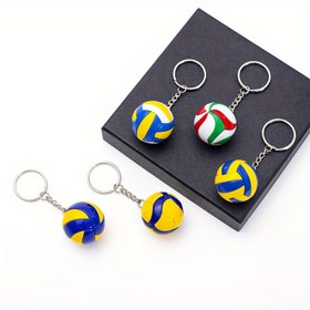 Resim Yaratıcı Voleybol Anahtarlık - Mükemmel Çanta Süsü, Sırt Çantası Aksesuarı ve Voleybol Tutkunları, Sporcular ve Öğrenciler İçin Hediye 