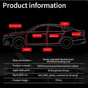 Resim Araba Kapı Conta Şeritleri Etiket B Şekli Yalıtım Şeridi Kauçuk Contalar Ses Yalıtımı Sızdırmazlık Otomobil İç Aksesuarları 10m 