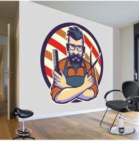 Resim Berber Dükkanı Duvar Posteri 