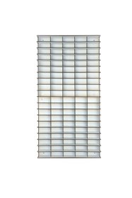 Resim Woodbu Ahşap Dikey Hobi Araba Rafı Beyaz 100 Araçlık 1/64 Ölçek 