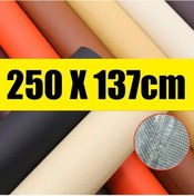 Resim 250x137 Cm Deri Onarım Yama Kanepe Kendinden Yapışkanlı Sopa Tamir Deri Pu Pink 200x137cm 