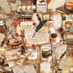 Resim 50 Adet Retro Kafe Şeffaf Stickerlar Yaratıcı Estetik Sticker Paketi, Cep Telefonlarına, Günlükler, Bagajlar, Not Defterleri, Su Bardakları vb. Yapıştırmak İçin Uygun, Festivaller, Partiler ve Doğum Günleri İçin Zarif Hediyeler 