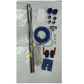 Resim Impo Sk 415/28 10hp Krom Başlıklı 100 Mt Yassı Kablolu Ve 200 Mt Halatlı Çift Vanalı Akıtma Başlıklı Trifaze Takım Dalgıç Pompa 