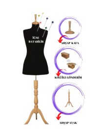 Resim 46 Beden Full Iğne Batabilen Terzi Mankeni Prova Mankeni Vitrin Mankeni Po-01 7625 