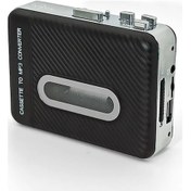 Resim Cloudstore Zarif Siyah Taşınabilir Retro Kaset Çalar Mp3 Usb Desteği Pil Ac Güç Yüksek Ses Kalitesi 