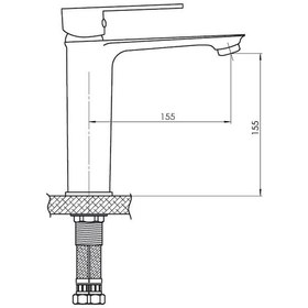 Resim Gpd Provido MLB155-A Lavabo Bataryası Altın 