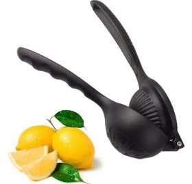 Resim Esmo Home Büyük Boy Döküm Limon Sıkacağı - 24 Cm, Dayanıklı Metal, Ergonomik Sap, Tüm Narenciyeler Için, Kolay Temizlik, Şık Siyah Tasarım 