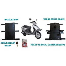 Resim Honda Spacy Ve Alpha Kızaklı Kurye Paket Çanta Demiri 