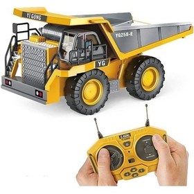 Resim Uzaktan Kumandalı Kamyon Led Işıklı Sesli Damperli Kamyon İş Makinası Karışık 