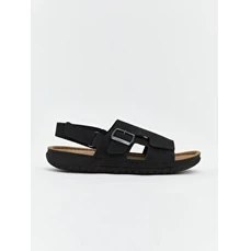 Resim LC Waikiki Bej Süet Görünümlü Erkek Sandalet 