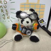 Resim Silver1 Iyi Şanslar Bebek Sevimli Karikatür Peluş Bebek Çanta Kolye Kız Öğrenci Bebek Asılı Anahtar (Yurt Dışından) 