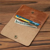 Resim Erkekler için Retro Tarzı Gerçek Deri Cüzdan - İnce Taşınabilir Kart ve Nakit Tutucu, Kahverengi Bitiş, Her Gün Kullanım İçin RFID Engelleme, Güvenli Seyahat Cüzdanı | Retro Tarzı Cüzdan | Dayanıklı Dikiş, Cüzdan 
