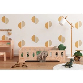 Resim Montessori Yatak Doğal Ahşap Yatak Bebek Ve Çocuk Karyola Ahşap 