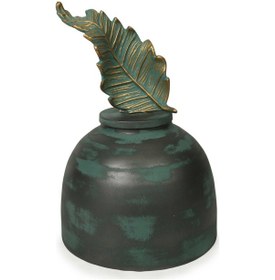 Resim Vitale Metal Yaprak Kavanoz 26 41 Cm No Color 