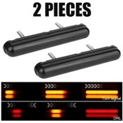 Resim Motosiklet Led Dönüş Işığı 2'si 1 Arada Moto Led Arka Kuyruk Fren Stop Lambası 2x Red Yellow Germany 1 ADET 
