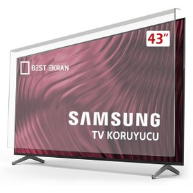 Resim Bestekran Samsung Uyumlu PS43F4500 TV Ekran Koruyucu Samsung Uyumlu 43" İnç 108 Cm TV Ekran Koruyucu 