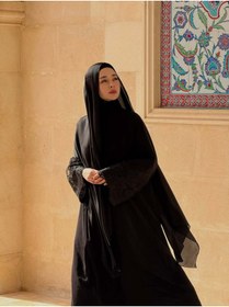 Resim modacofashion Mina Ferace: Dubai Krep Fermuarlı ve Kuşaklı 