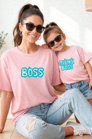Resim genosha Anne Kız 100% Pamuk T-shirt Mama Mini Mother Daughter TEKLİ FİYAT 