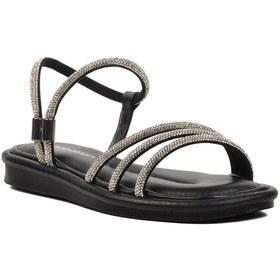 Resim Pierre Cardin Siyah Kadın Düz Sandalet Pc-5100 Z Siyah 