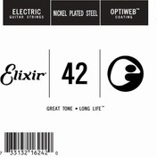 Resim Elixir 16242 Optiweb SGL Tek Elektro Gitar Teli (42) 