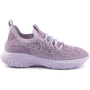 Resim Guja 24y320 Kadın Esnek Tabanlı Taşlı Triko Sneaker Spor Ayakkabı 