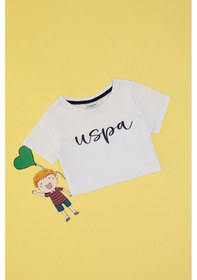 Resim U.s. Polo Assn. Erkek Çocuk Beyaz Tişört Basic 50306591-vr013 