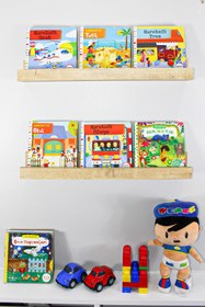 Resim CARNİELLA Pavia Montessori Çocuk Kitaplığı-çocuk Duvar Rafı Tekli 