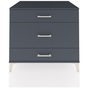 Resim Kronos Şifonyer 3 Çekmeceli 88x59x80 Antrasit-antrasit Antrasit 