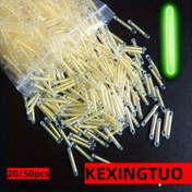Resim 20/50 adet KEXINGTUO Floresan Parlayan Çubuklar - Karışık Renkler, Elektriksiz Gece Balıkçılık Işıkları, Gece Balıkçılığı için Dayanıklı Karanlıkta Parlayan Şamandıralar, Paskalya ve Şükran Günü Dış Aktiviteler 