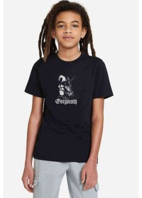 Resim Tshirthane Gorgoroth Baskılı Unisex Çocuk Siyah T-Shirt 