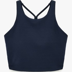 Resim Koton Çapraz Askılı Sırt Detaylı Kaplı Sporcu Sütyeni Lacivert 6sak30108nk Lacivert 