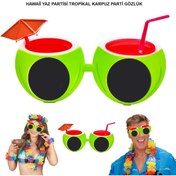 Resim shopwave Karpuz Şekilli Tropikal Hawaii Yaza Merhaba Parti Gözlüğü (5047) 