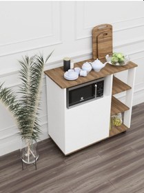 Resim Bozlale Mikrodalga Fırın Dolabı Kahve Dolabı Çok Amaçlı Dolap 