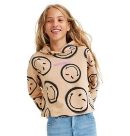 Resim Smile Kapüşonlu Kız Çocuk Sweatshirt 001 