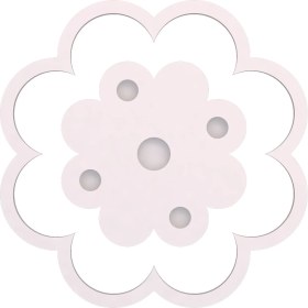 Resim Motifpiyer Tavan Spot Göbek Tsg-2c-Duz-Papatya-Dıs-Citalı 