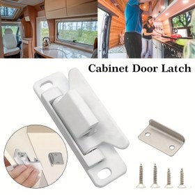 Resim RV Tekne Dolap Kapı Kilit Ev Mobilya Kilidi Deniz Römorku Karavan Mutfak Banyo Dolabı Düğme Kilit 