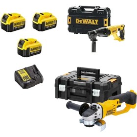 Resim Dewalt DCG412NT ( 125MM )+DCH133NT ( 2.6j )+ 3x 4AH Akü+ 1 Adet Dolum Cıhazı 