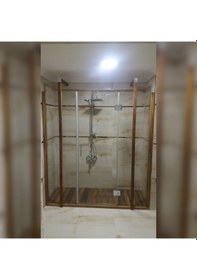 Resim Iroko Ağaç Duş Izgarası Ahşap Duş Izgarası Kare Dikdörtgen Tik Kahverengi 