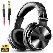 Resim Siyah Oneodio Pro 10 Kablolu Kulaklık Kulak Üstü Hi-res Ses Kablolu Kulaklık Mikrofonlu Studio Dj Stereo Kulaklık 3.5mm/6.35mm 