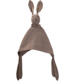 Resim Cigit Tavşan Müslin Uyku Arkadaşı Yıkanmıştır 40x40 Cm Toprak 